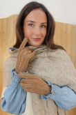 Marple Suedette Gloves Camel